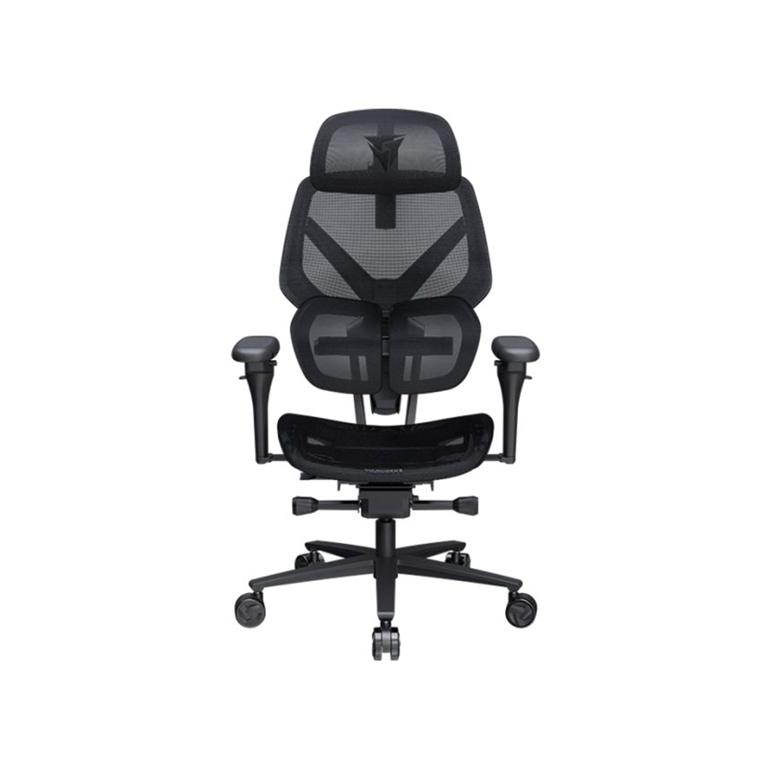 Игровое компьютерное кресло, ThunderX3, FLEX Pro-Mesh Black, Воздухопроницаемое сетчатое покрытие, (Ш)85*(Г)50*(В)120 (140) см,Чёрный