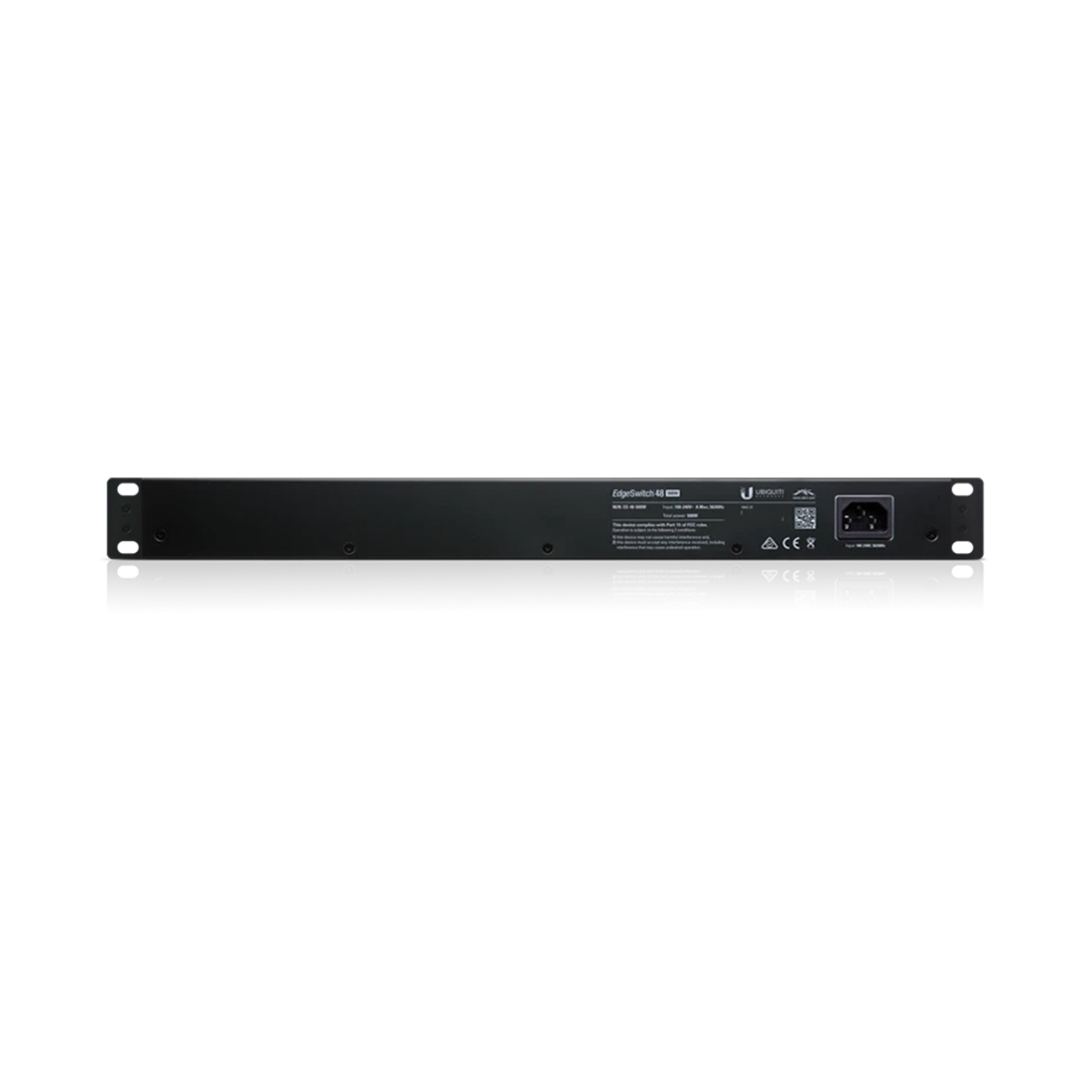 Коммутатор, Ubiquiti, ES-48-500W, EdgeSwitch, Управляемый L2+, 48 портов 10/100/1000 Mbps RJ45 PoE, 802.3af/at, бюджет 500W, 2 порта SFP, 2 порта SFP+, Стоечный