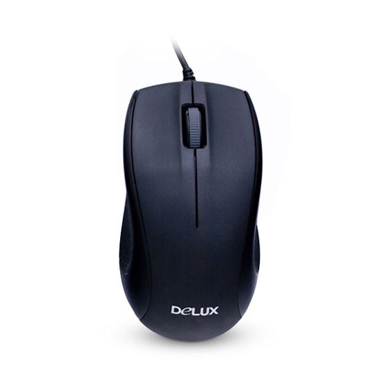 Компьютерная мышь, Delux, DLM-375OUB, Оптическая, 800dpi, USB, Длина кабеля 1.6 метра, Размер:109.6*60.5*37.5 мм., Чёрный