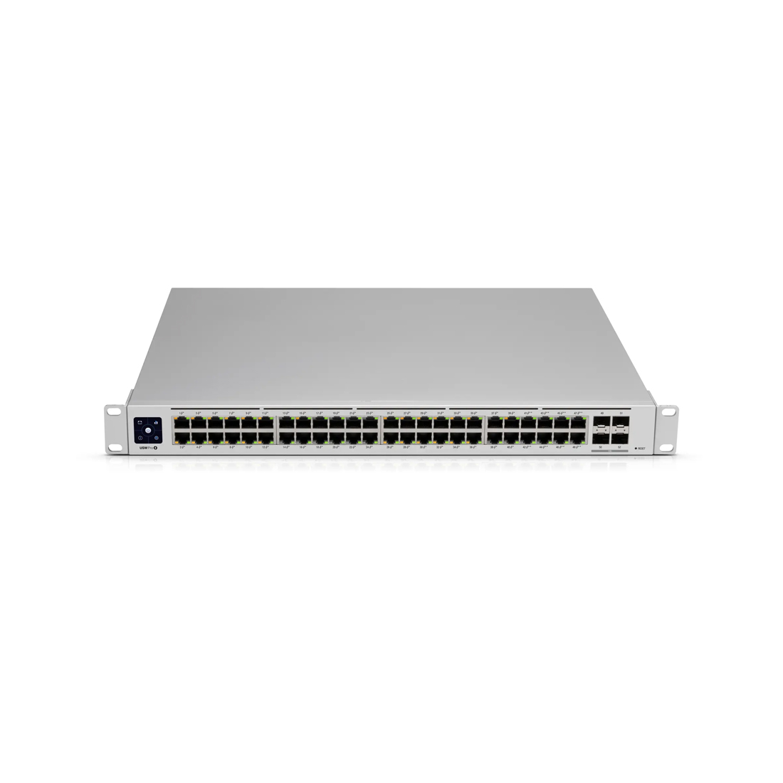 Коммутатор, Ubiquiti, USW-Pro-48-POE, Switch, Управляемый L3, 48 портов 10/100/1000 Mbps RJ4 (40PoE+ . 8PoE++ до60Вт), 802.3af/at/bt, бюджет 600W, 4 порта SFP+, сенсорный LCDэкран, консоль, Стоечный