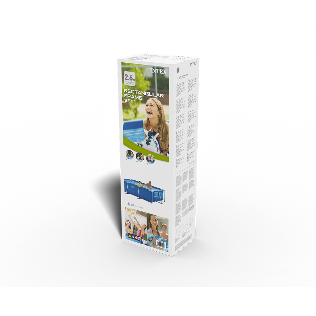 Каркасный бассейн Rectangular Frame 260 x 160 х 65 см, INTEX, 28271NP