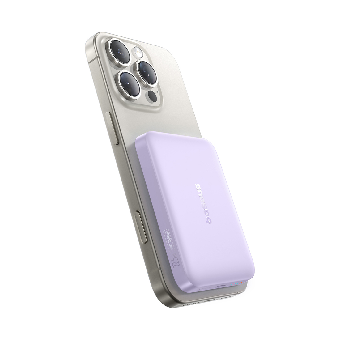 Портативный внешний аккумулятор, Baseus, EnerFill FM11 Ultra-Mini (P1008210E513-00), 10000mAh, 22.5W, Фиолетовый