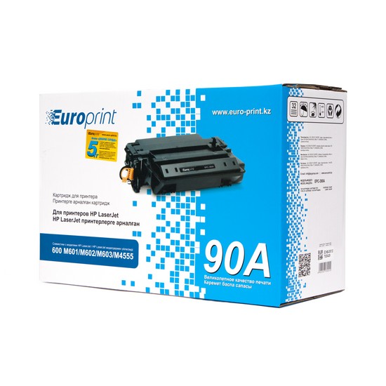 Europrint EPC-CE390A картриджі HP LaserJet 600 M601/M602/M603/M4555 принтерлеріне арналған