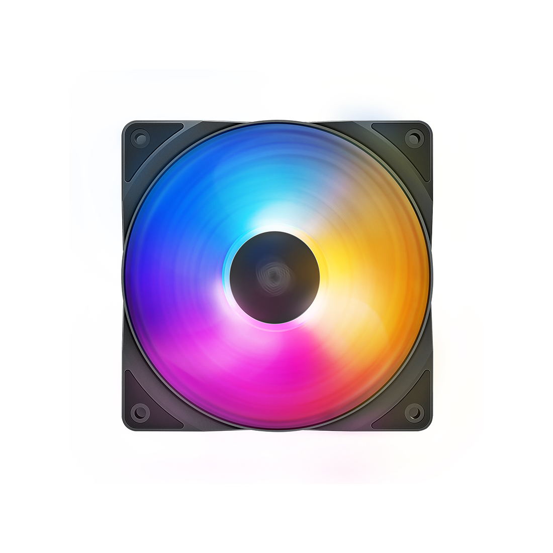 Кулер для компьютерного корпуса, Deepcool, RF120FS DP-FLED3-RF120-FS, 120мм FRGB, 500-1500±10%об.мин, 56.5CFM, 27dB(A), 4pin, 120х120х25мм, Чёрный