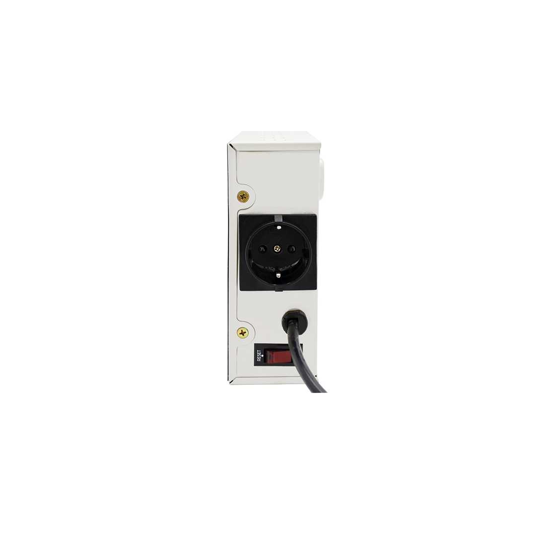 Стабилизатор (AVR), SVC, W-1000, Мощность 1000ВА/1000Вт, LED-дисплей, Диапазон работы AVR: 140-260В, Вых.: 220В+/-7%, 1 х Schuko, Кабель питания: 1,35м, Габариты: 290*160*65, Черно-белый