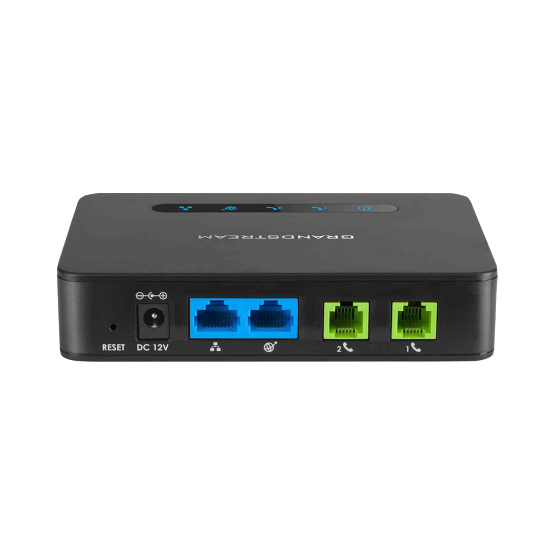 Телефонный адаптер, Grandstream, HT813, 1xFXS, 1xFXO, 1xLAN 10/100M, 1xWAN 10/100M, 3-х сторонняя конференц-связь, 1 SIP- профиль, Lifeline