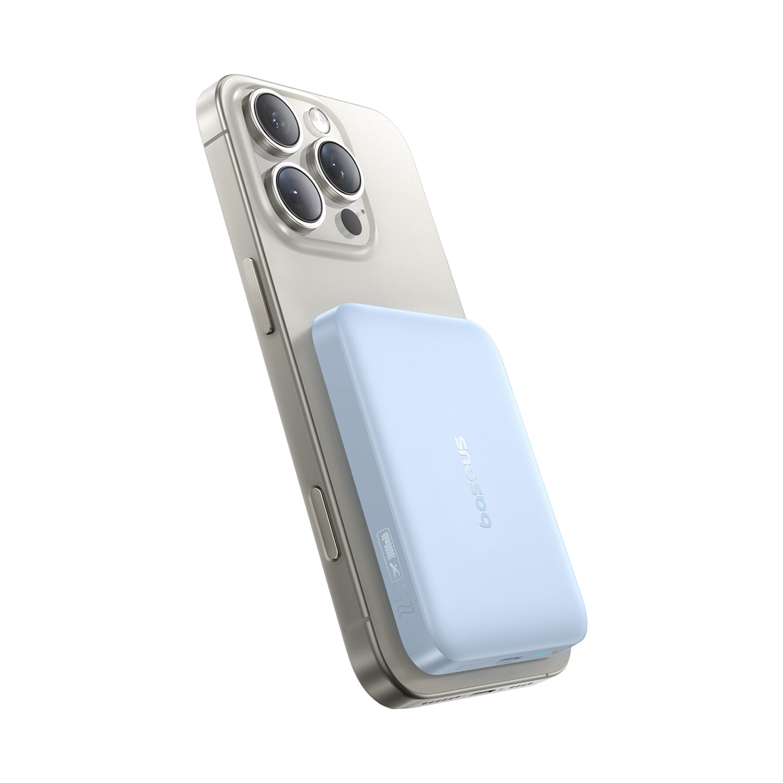 Портативный внешний аккумулятор, Baseus, EnerFill FM11 Ultra-Mini (P1008210E313-00), 10000mAh, 22.5W, Голубой