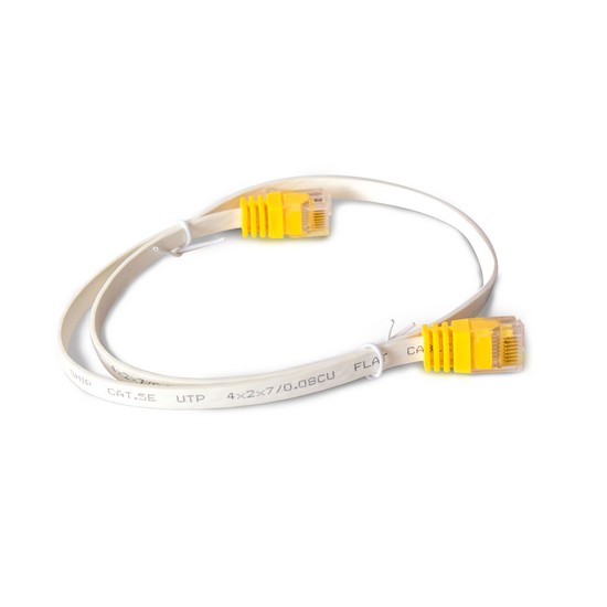 Патч Корд, SHIP, F3025WH0050-P, Cat.5e, UTP, RJ-45, 0.5 м, Белый, Пол. пакет