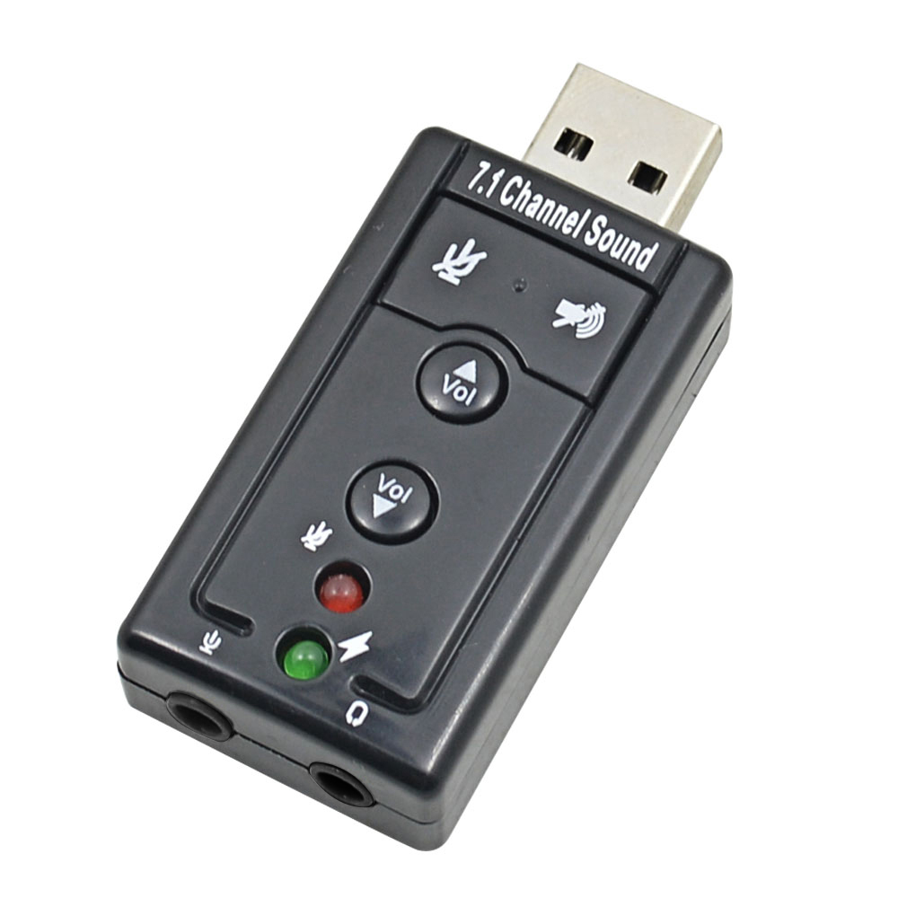 Simulated 7.1 channel USB external sound card, no need to disassemble, plug and play