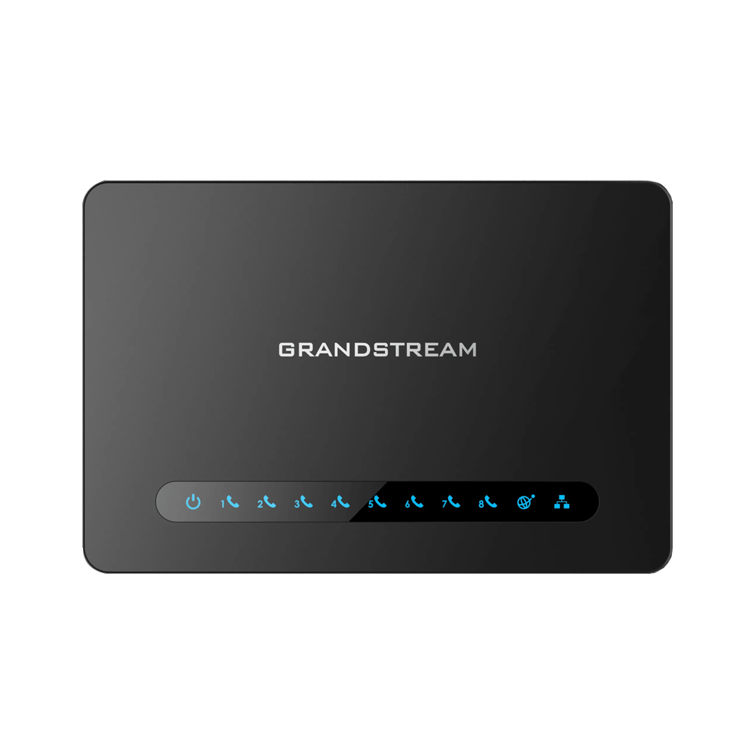 Телефонный адаптер, Grandstream, HT818, 8xFXS, 1xLAN 10/100/1000M, 1xWAN 10/100/1000M, 3-х сторонняя конференц-связь, 2 SIP- профиля