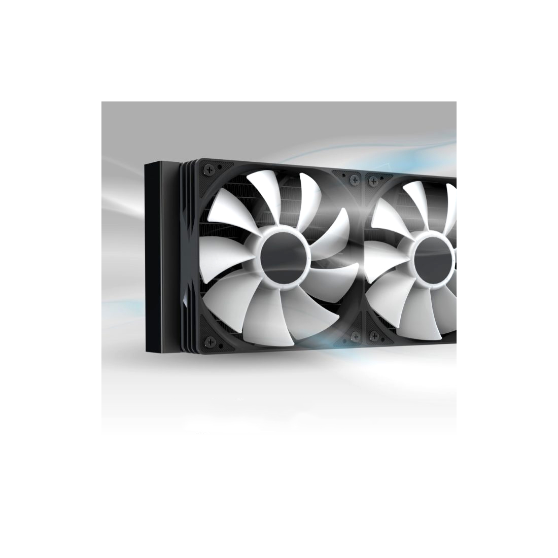 Кулер с водяным охлаждением, Aerocool, Abyss L360R, Intel 1851/1700/1200/115х и AMD AM5/AM4/, TDP 320W, 3*120мм ARGB, 600-3000RPM±10%, 81,5CFM, 38 dB(A), Чёрный