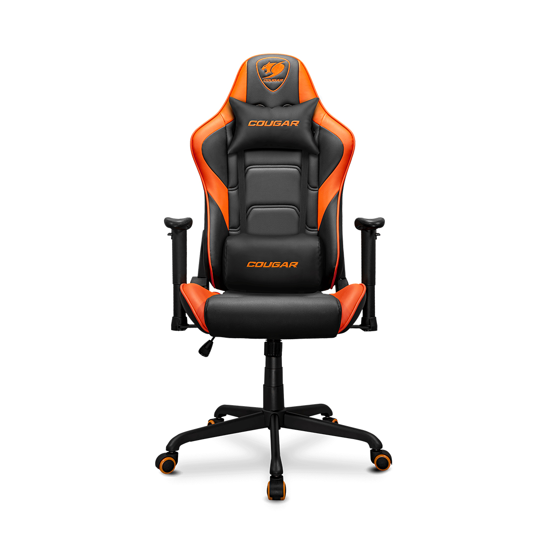 Игровое компьютерное кресло, Cougar, Armor Elite, Искусственная кожа PU AIR, (Ш)54,5*(Г)49*(В)126(133) см, Чёрно-Оранжевый