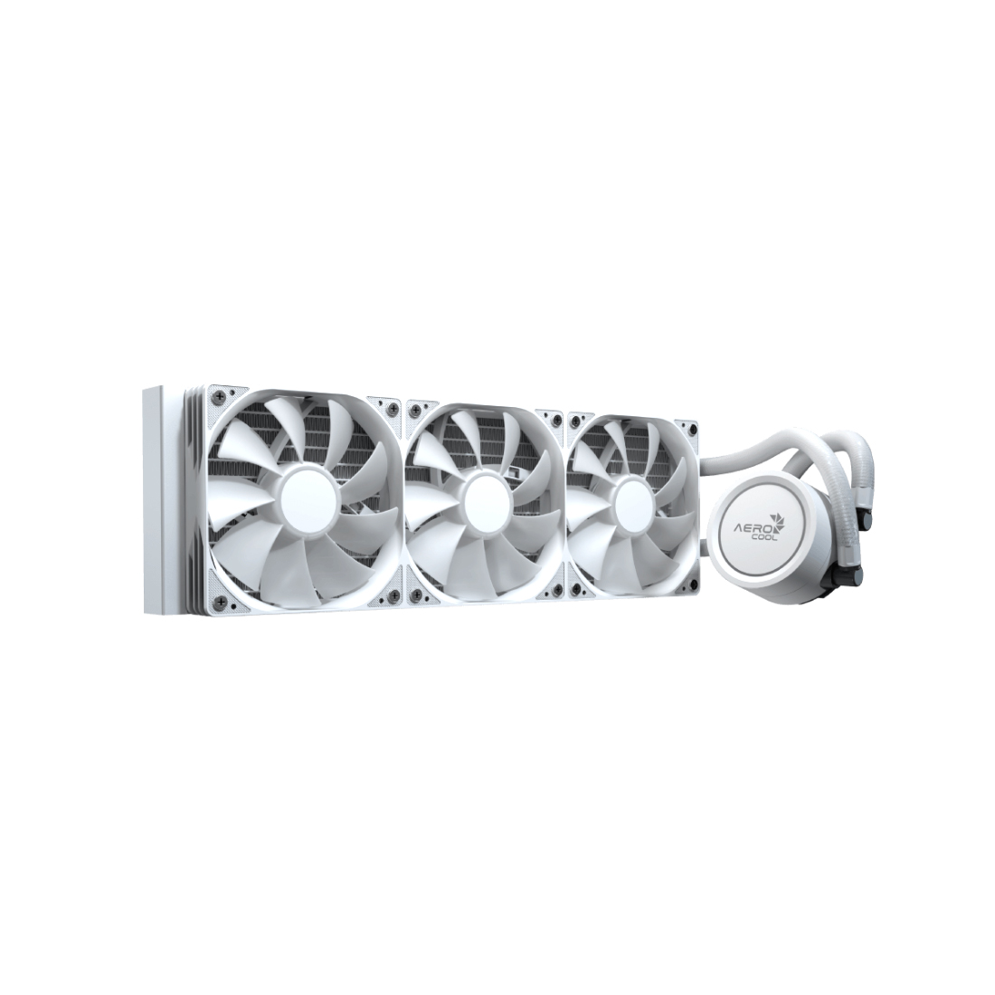 Кулер с водяным охлаждением, Aerocool, Abyss L360R WH, Intel 1851/1700/1200/115х и AMD AM5/AM4/, TDP 320W, 3*120мм ARGB, 600-3000RPM±10%, 81,5CFM, 38 dB(A), Белый