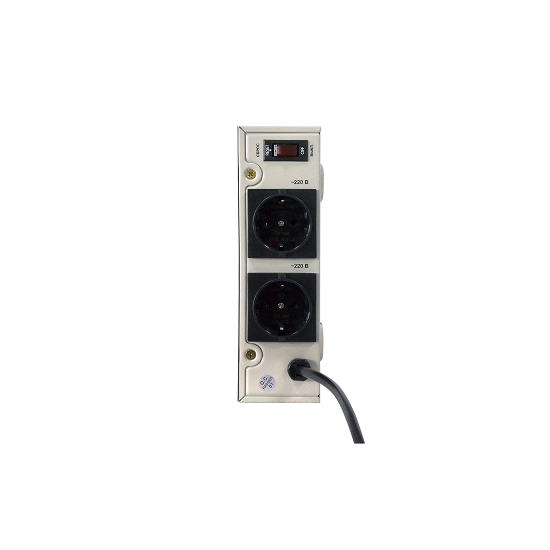 Стабилизатор (AVR), SVC, W-2000, Мощность 2000ВА/2000Вт, LED-дисплей, Диапазон работы AVR: 140-260В, Вых.: 220В+/-7%, 2 х Shcuko, Кабель питания: 1,35м, Габариты: 320*200*65, Черно-белый