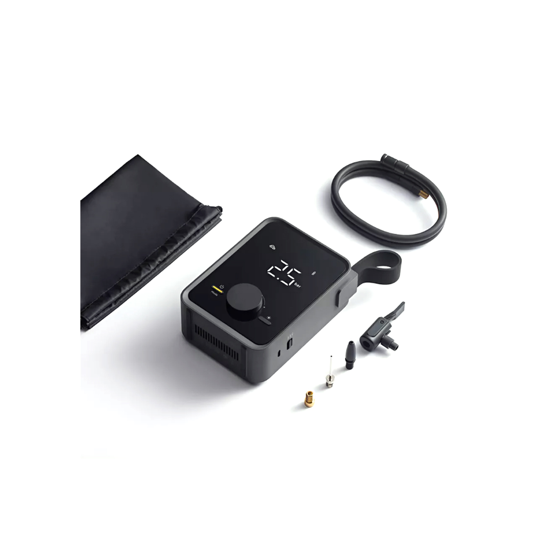 Автомобильный компрессор, HOTO, QWCQB003, Air pump pro, Черный