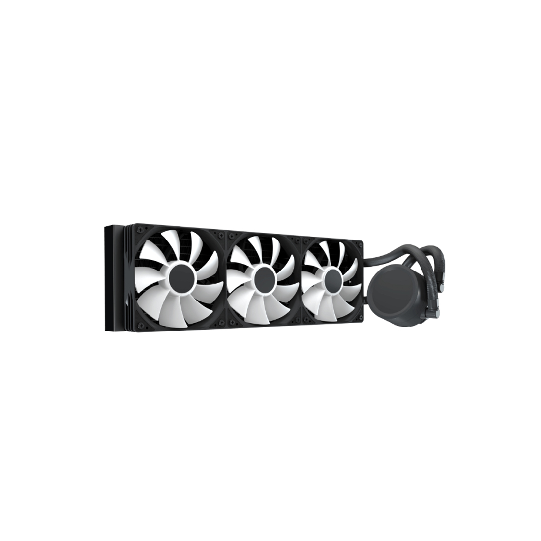 Кулер с водяным охлаждением, Aerocool, Abyss L360R Digi BK, Intel 1851/1700/1200/115х и AMD AM5/AM4/, TDP 320W, 3*120мм ARGB, 600-3000RPM±10%, 81,5CFM, 38 dB(A), Чёрный