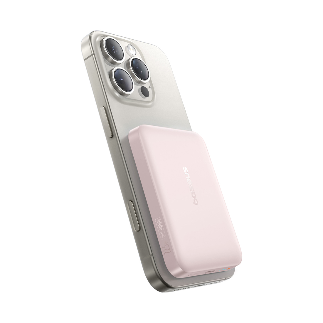 Портативный внешний аккумулятор, Baseus, EnerFill FM11 Ultra-Mini (E0026601), 10000mAh, 22.5W, Розовый