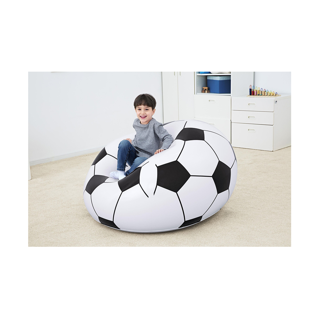 Кресло надувное Beanless Soccer Ball 114 x 112 x 66 см
