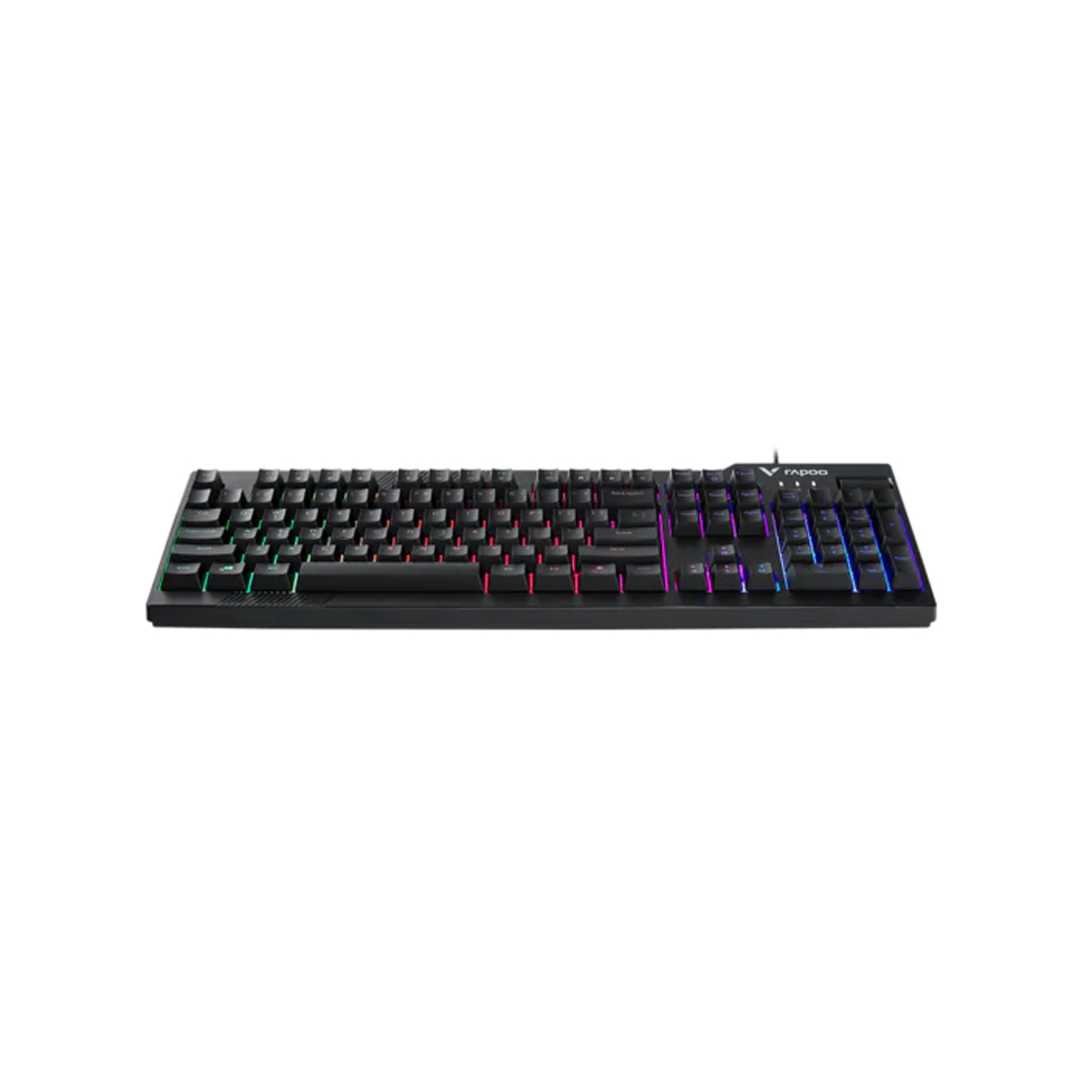 Клавиатура, Rapoo, V50S, Игровая, USB, Кол-во стандартных клавиш 104, Длина кабеля 1,8 метра, Анг/Рус/Каз, LED, 440*163*40, Чёрный