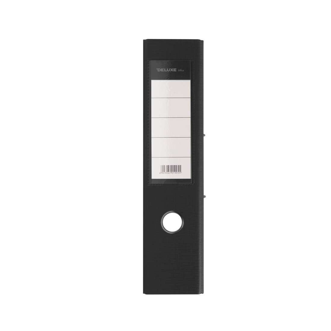Папка-регистратор с арочным механизмом, Deluxe, Office 3-BK19 (3" BLACK), А4, 70 мм, 1200 мкм. (2 мм.), PVC/PVC, Разборная, чёрный
