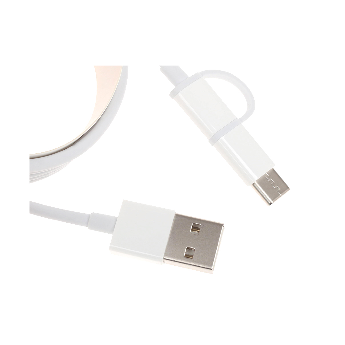 Интерфейсный кабель, Xiaomi, Micro USB and Type-C SJV4083TY 30cm, Белый