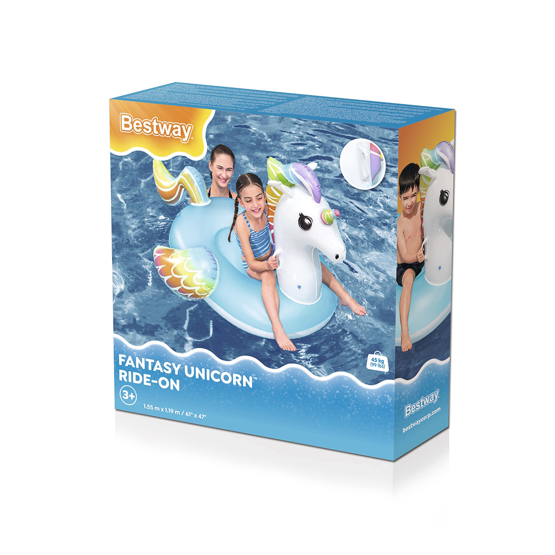 Надувная игрушка для катания верхом Единорог (Fantasy Unicorn) 155 х 119 см