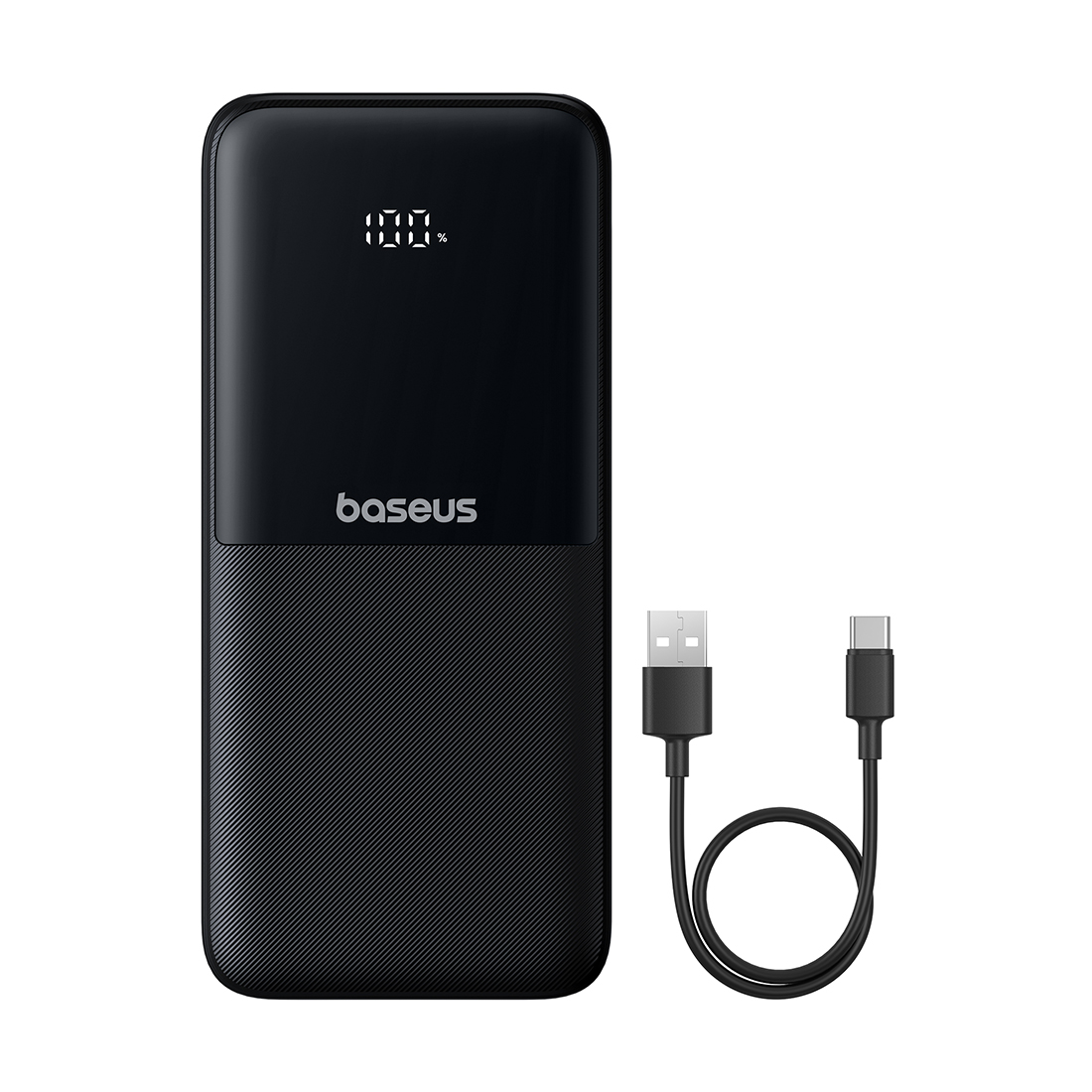 Портативный внешний аккумулятор, Baseus, Lipow Dual-Cable PPJP311, P10079101123-00, 10000 мА·ч, 22,5 Вт, USB-C, USB-A, Micro-USB, 2 Встроенных кабеля: USB-C и Lightning, До 4 устройств, Цифровой дисплей, PD, QC 3.0, SCP, Li-Pol, Черный