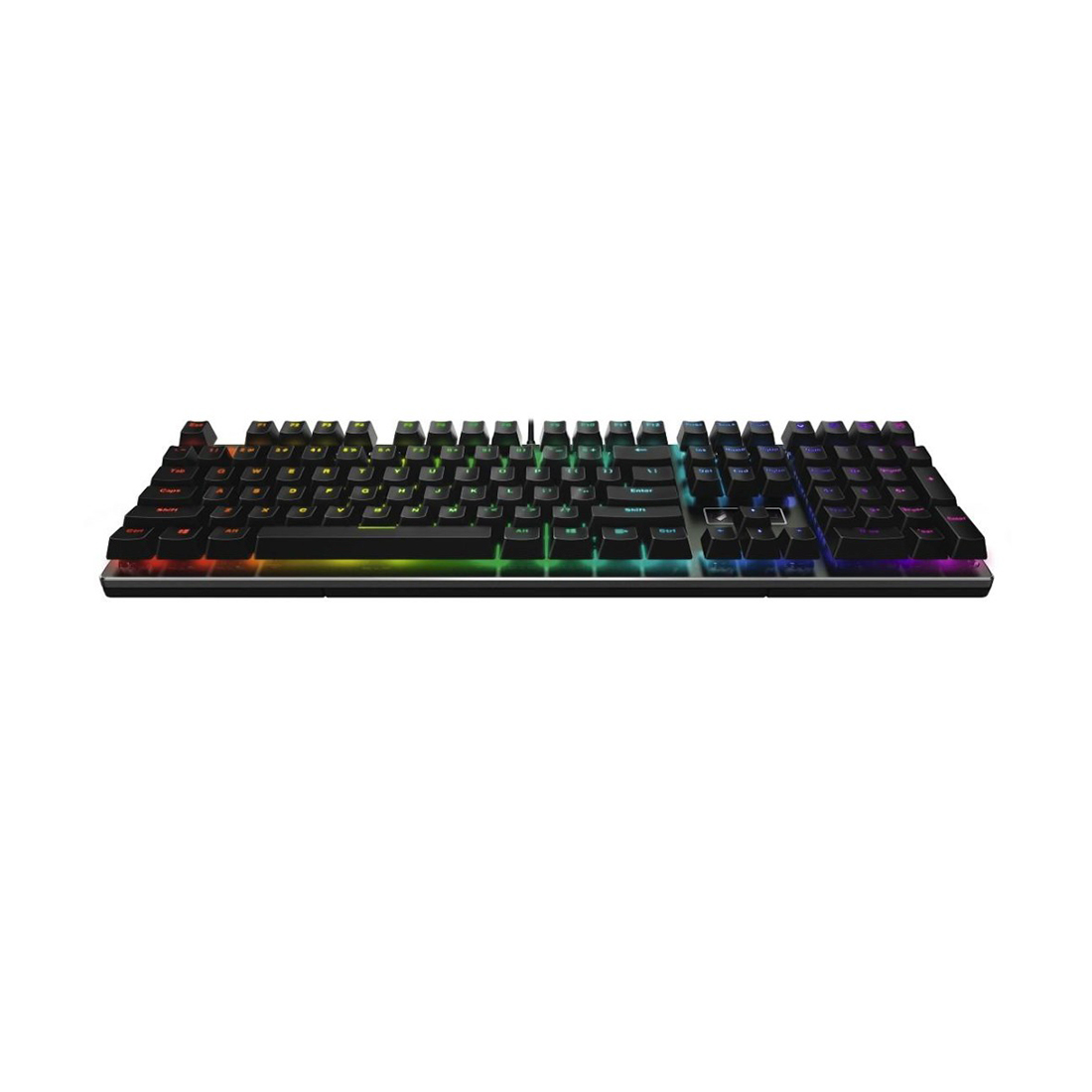 Клавиатура, Rapoo, V700RGB, Игровая, USB, Кол-во стандартных клавиш 104, Длина кабеля 1,8 метра, RGB, Анг/Рус, Чёрный