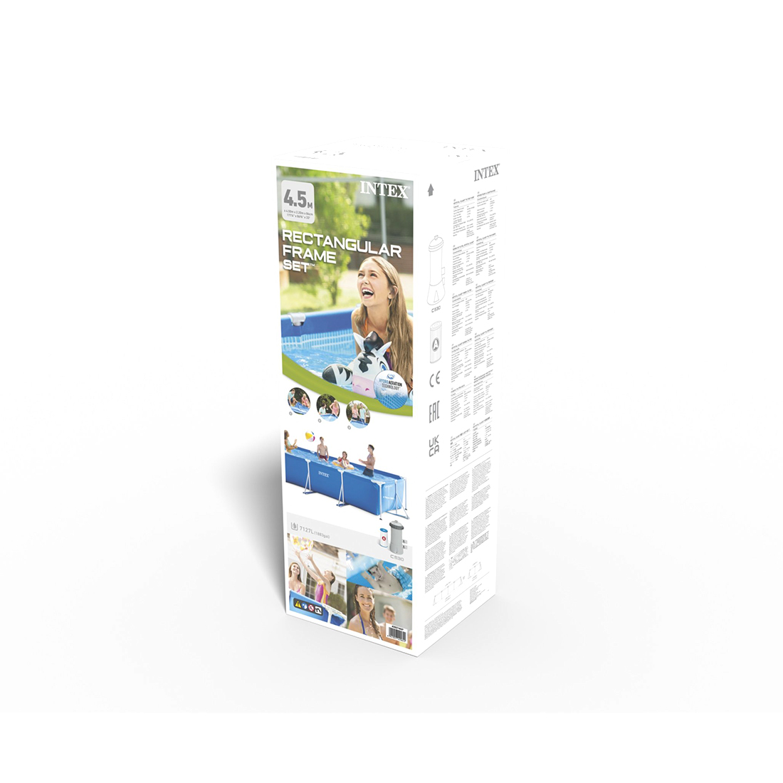 Каркасты бассейн Rectangular Frame 450 x 220 х 84 см, INTEX