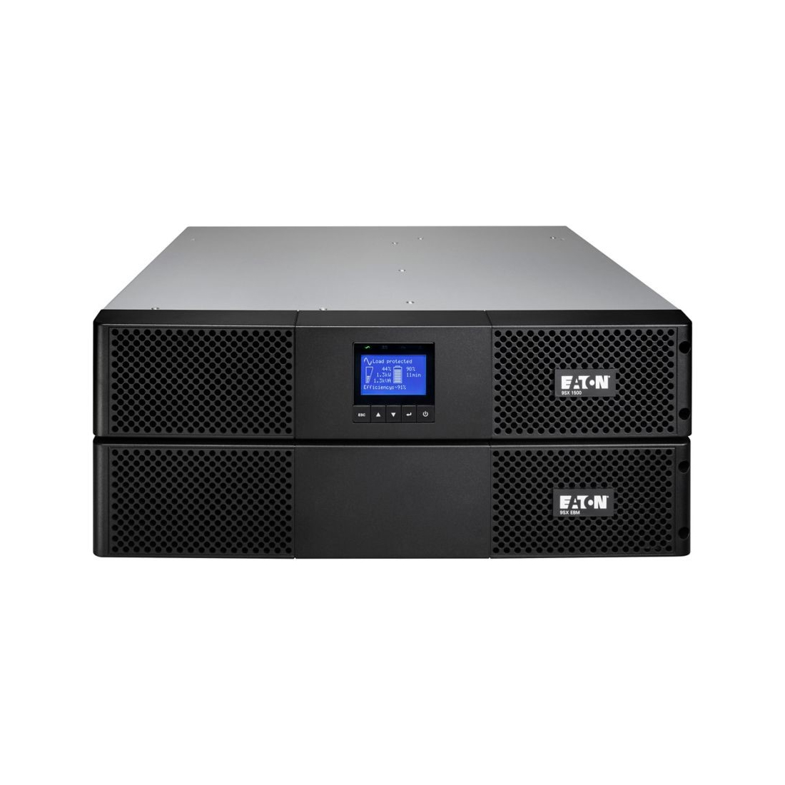 Батарейный блок, Eaton, 9SXEBM48R, Стоечный 19" 2U, 12В*9 Ач 8 шт, Чёрный