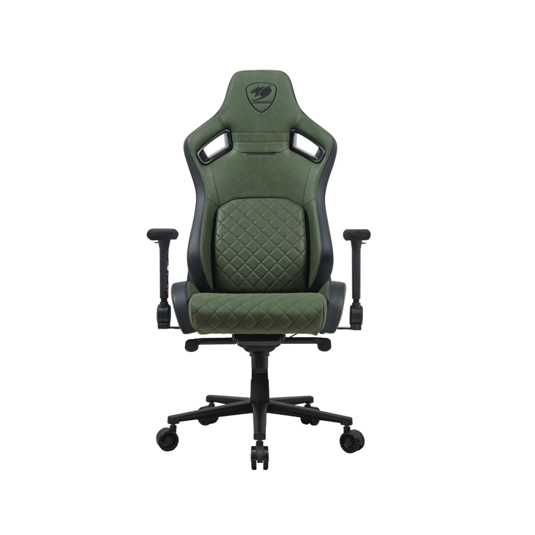 Игровое компьютерное кресло, Cougar, Defensor S Army Green F, Искусственная кожа PU AIR, (Ш)57*(Г)53*(В)129,5 (137) см, Зеленый