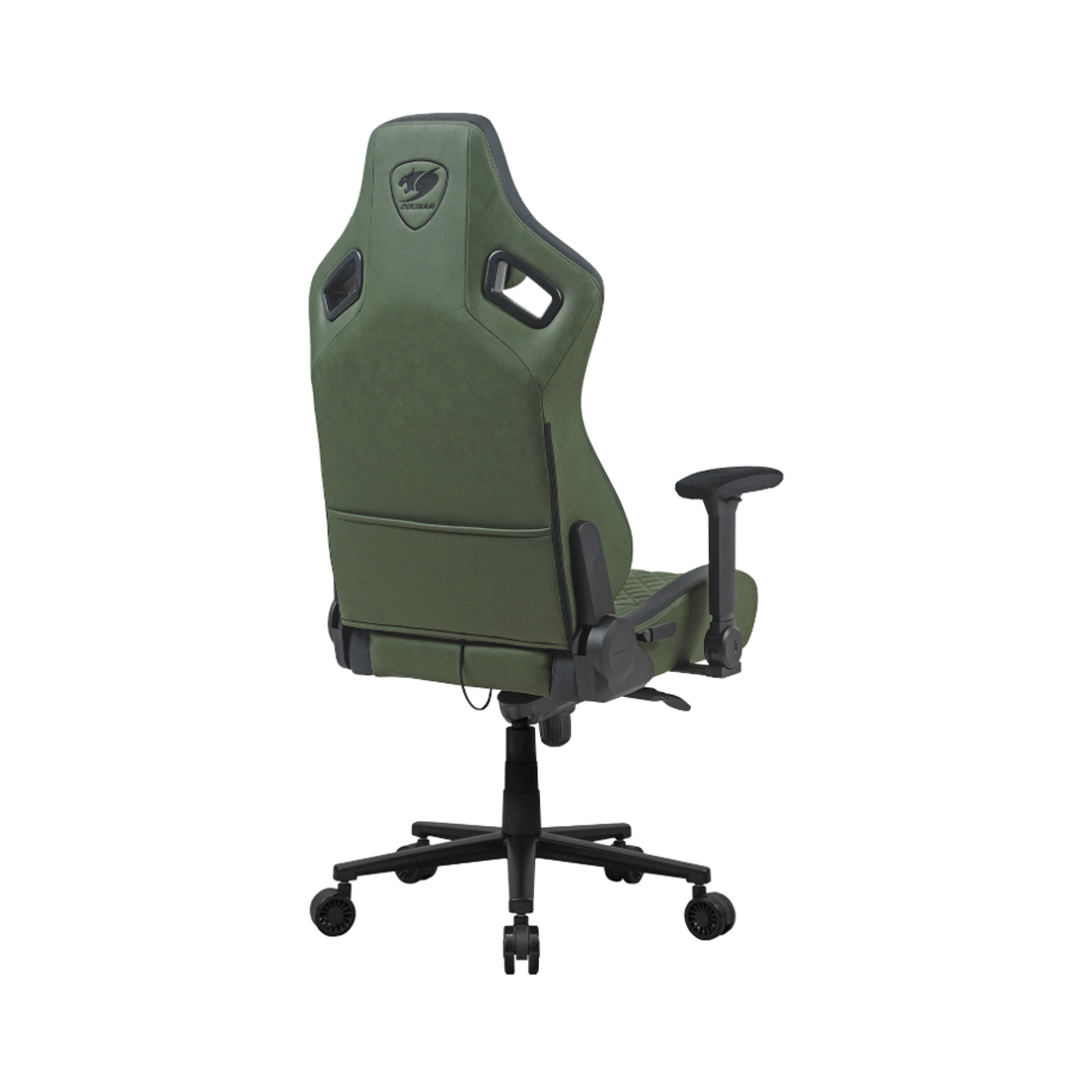 Игровое компьютерное кресло, Cougar, Defensor S Army Green F, Искусственная кожа PU AIR, (Ш)57*(Г)53*(В)129,5 (137) см, Зеленый