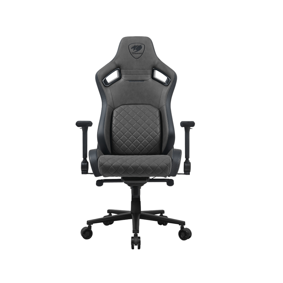Игровое компьютерное кресло, Cougar, Defensor S Jet Gray F, Искусственная кожа PU AIR, (Ш)57*(Г)53*(В)129,5 (137) см, Серый