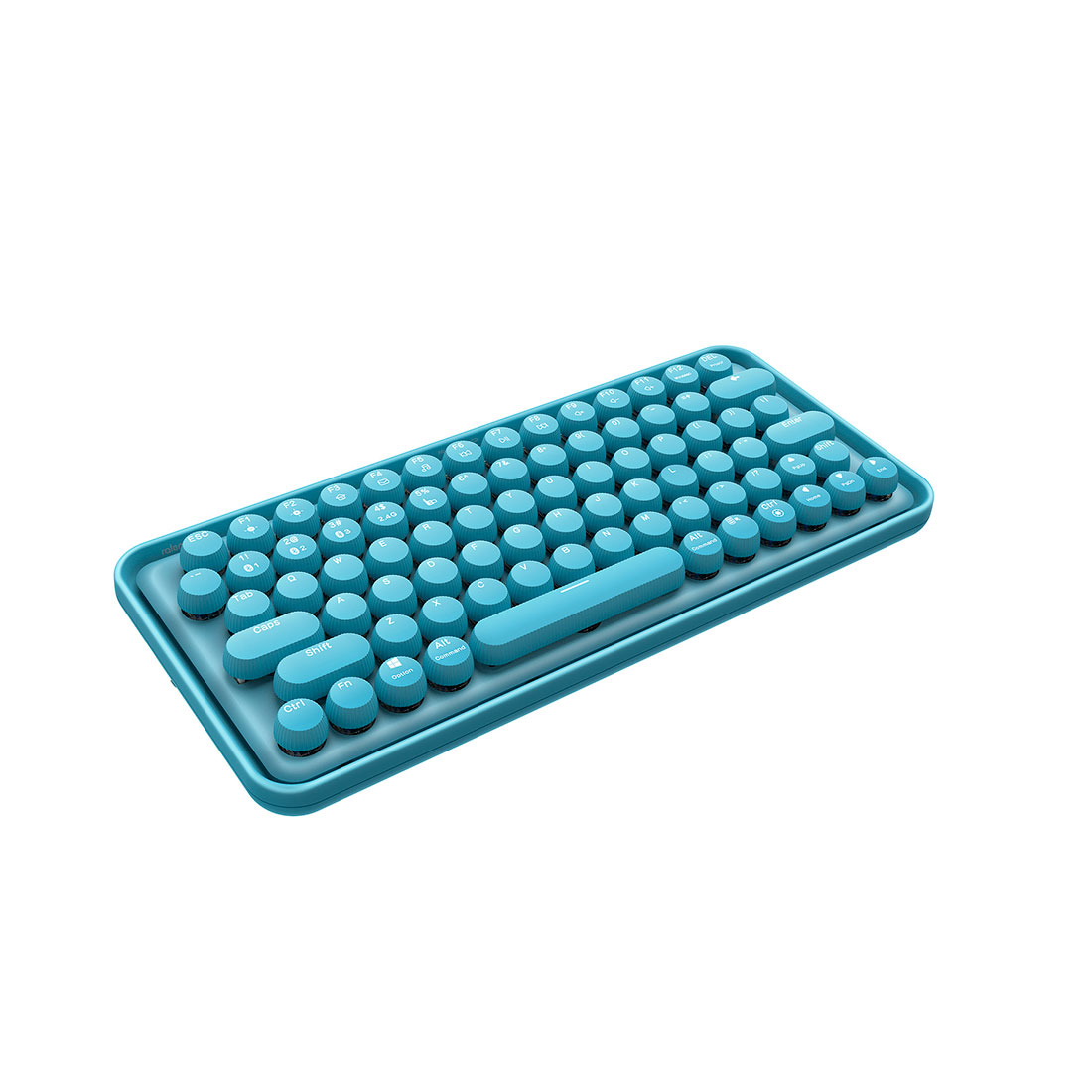 Клавиатура, Rapoo, Ralemo Pre 5, 2.4 Гц, Bluetooth 5.0, 79 клавиш, USB, Перезаряжаемая литиевая батарея, Англ/Рус, Голубой