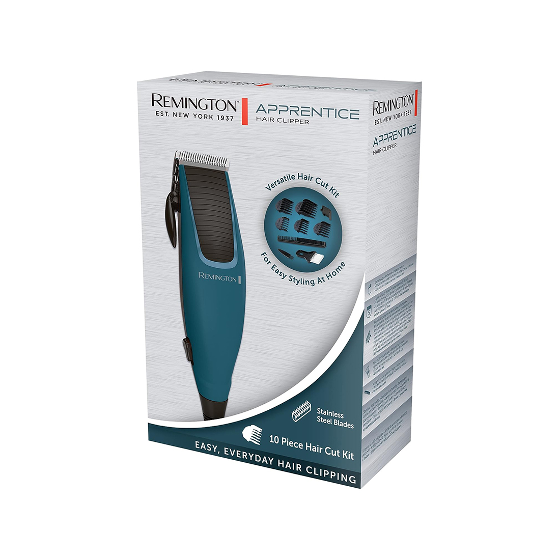 Машинка для стрижки, Remington, HC5020, Ползунковое управление, Питание от сети, Титановое напыление, Роторный мотор, Самозатачивающиеся ножи, Мощность 5.5Вт, Синий
