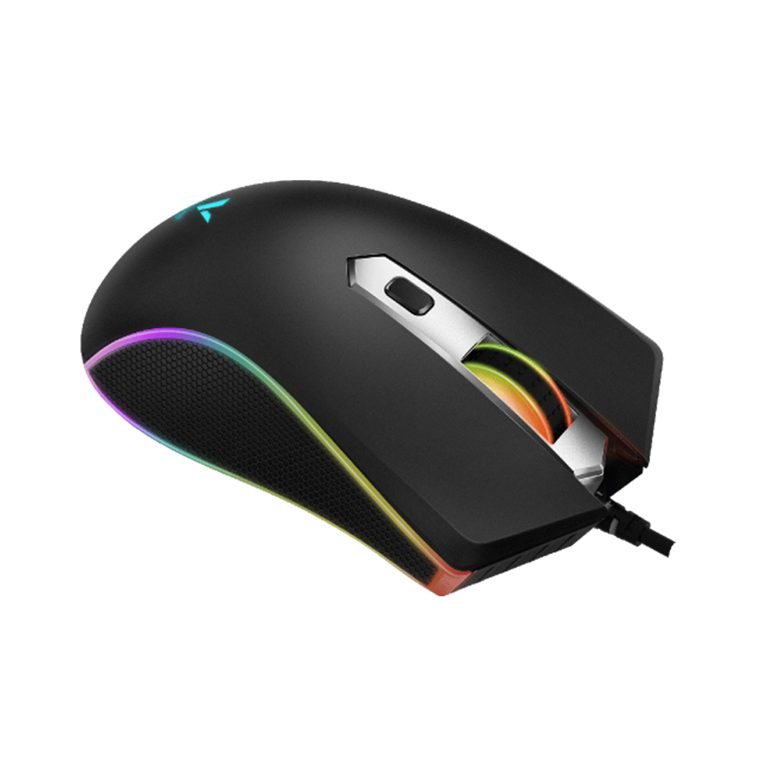 Компьютерная мышь, Rapoo, V28S, Игровая, Оптическая, Проводная, 7000 dpi, RGB, Длина кабеля 1,8 метра, Чёрный