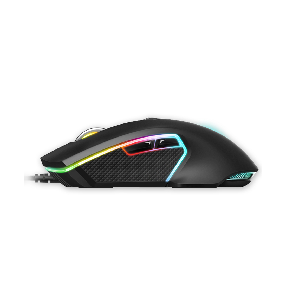 Компьютерная мышь, Rapoo, V20S, Игровая, Оптическая, Проводная, 3000 dpi, Длина кабеля 1,8 метра, LED подсветка, Чёрный