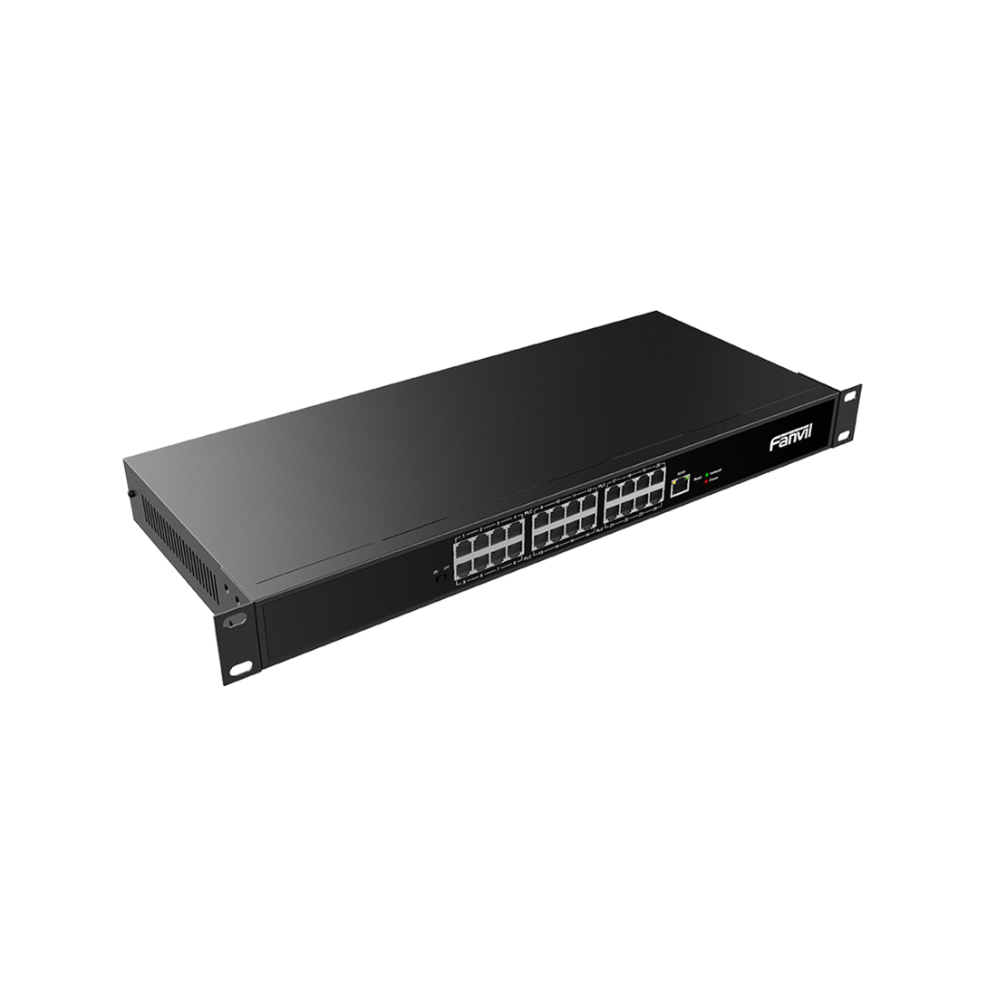 VoIP шлюз, Fanvil, PN24, коммутатор 2-Wire, 24 х RJ11 + питание, 2-жильный провод ("лапша") для специальных телефонов Fanvil, 1 x RJ45 Uplink, блок питания в комплекте