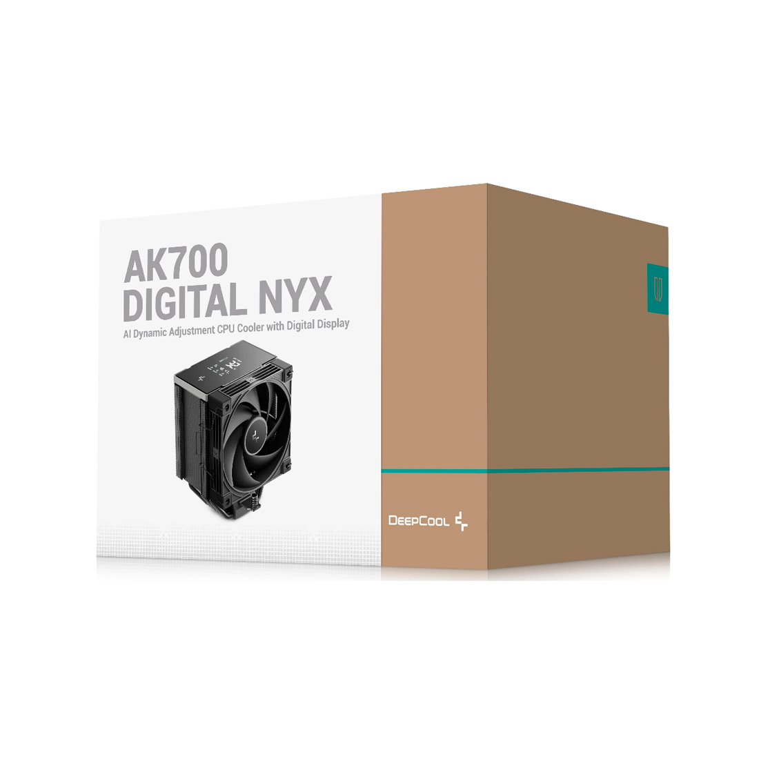 Кулер для процессора, Deepcool, AK700 Digital NYX R-AK700-BKNNMN-GJD-1, Intel 1851/1700/1200/115х и AMD AM5/AM4, 280W, 120мм, 2700±10%/об/м, 77.23 CFM, 36.0 dB(A), 4pin, 126х98х157мм, Черный