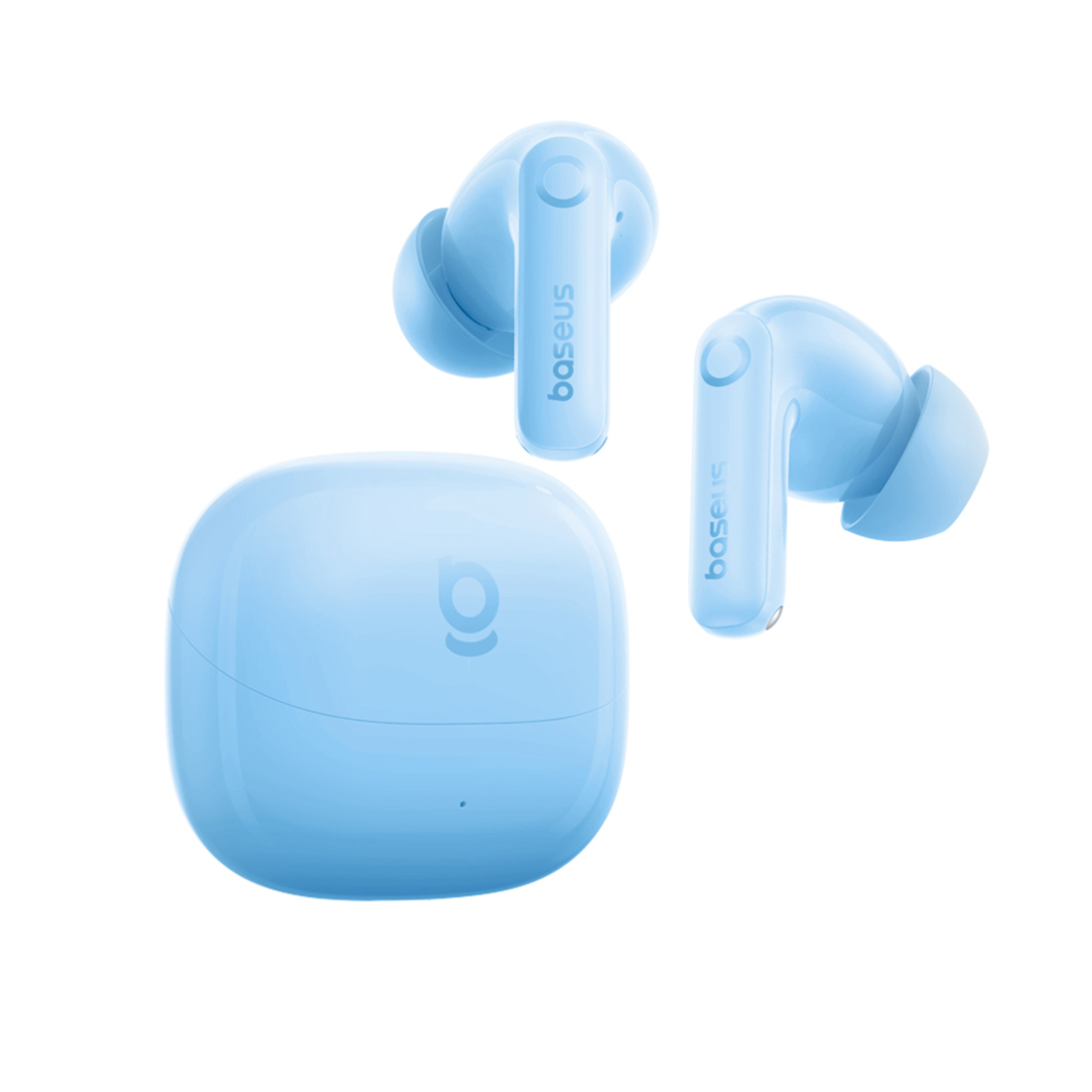 Наушники, Baseus, (A0010506), Bass BP1 Pro, In-Ear True Earbuds, Bluetooth, Адаптивное активное шумоподавление ANC, 6 микрофонов AI ENC для звонков, Сенсорное управление, Игровой режим низкой задержки, Быстрая зарядка, До 55 часов работы с кейсом, USB-C, Синий