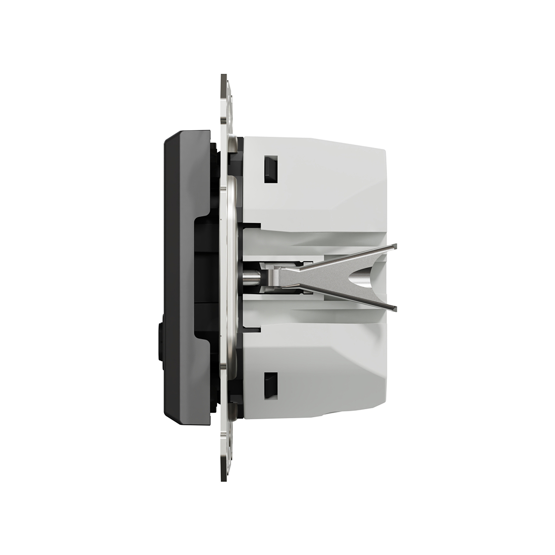Розетка USB, SE, EPH2700471, A+С 45 Вт (быстрая зарядка) механизм антрацит