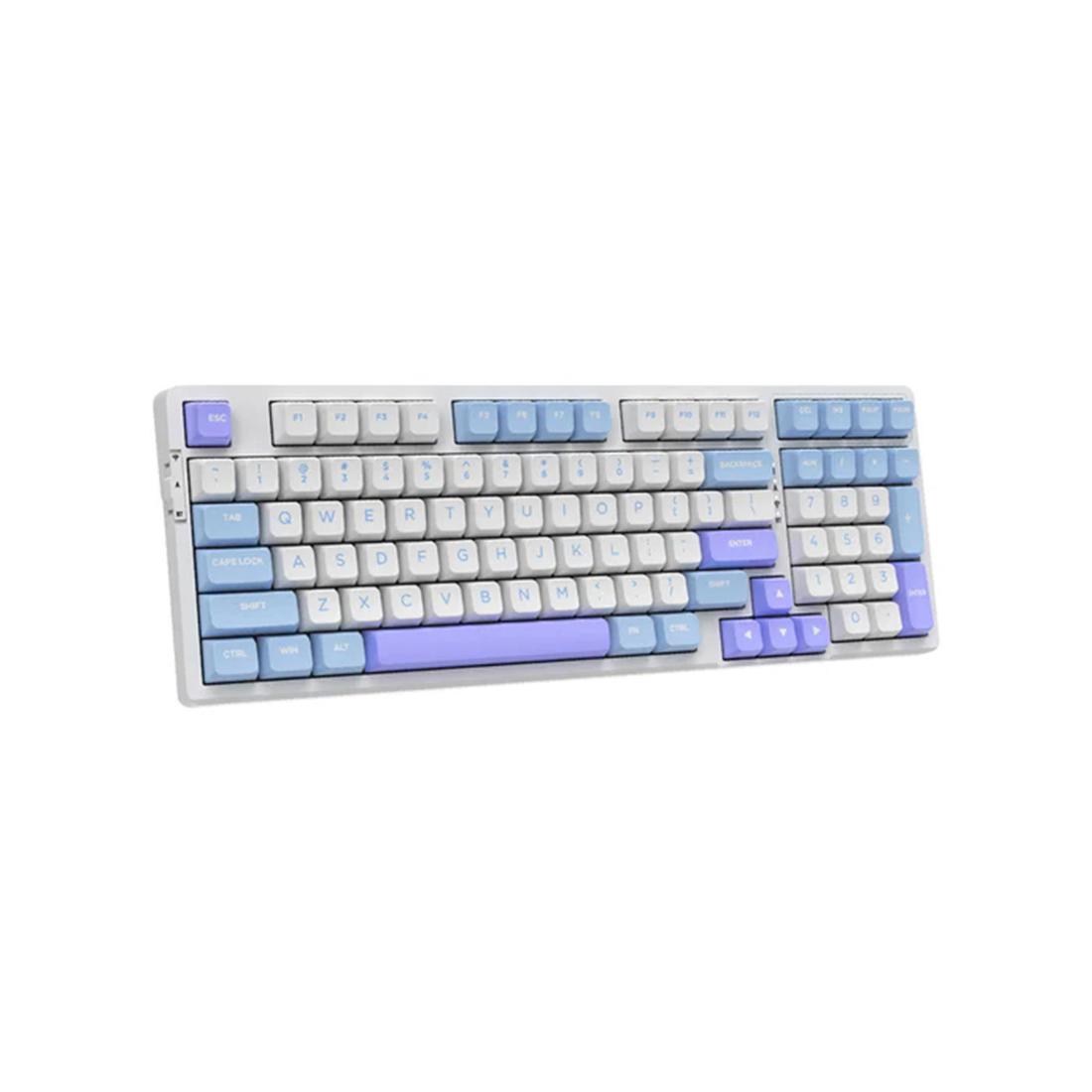 Клавиатура, VGN, V98Pro V2, 31208, Switch Steam Wave Pro Linear, Игровая, Механическая, Подсветка RGB, Раскладка ENG/RU, Голубой