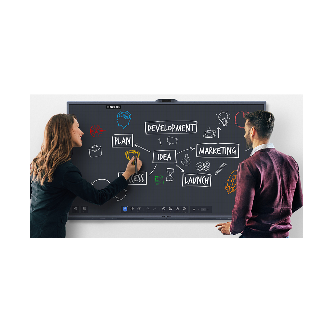 Интерактивная панель MAXHUB V8650 XBoard V7 Series 86" 4K UHD