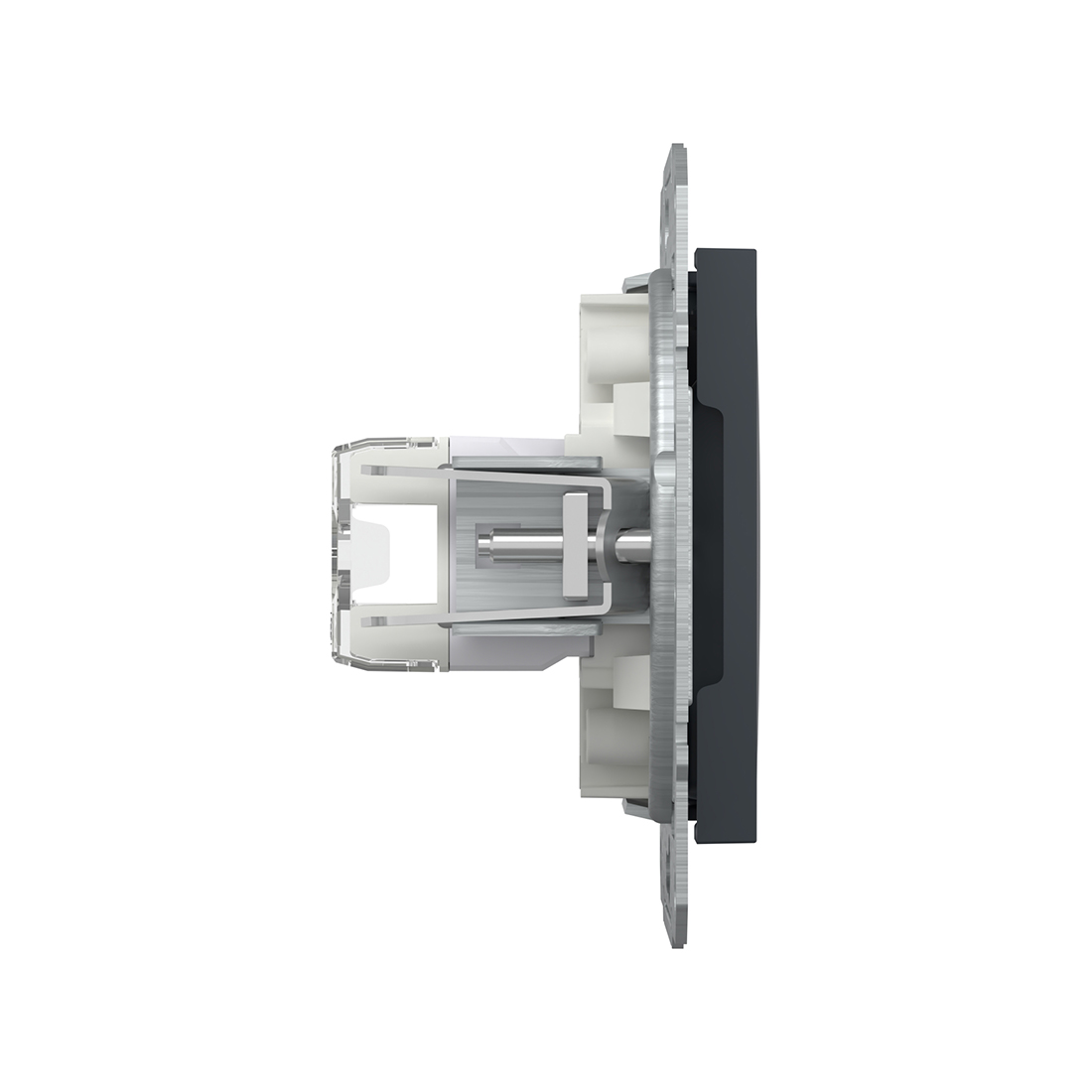 Розетка компьютерная, SE, EPH4300171, Asfora RJ45 кат. 5е механизм антрацит