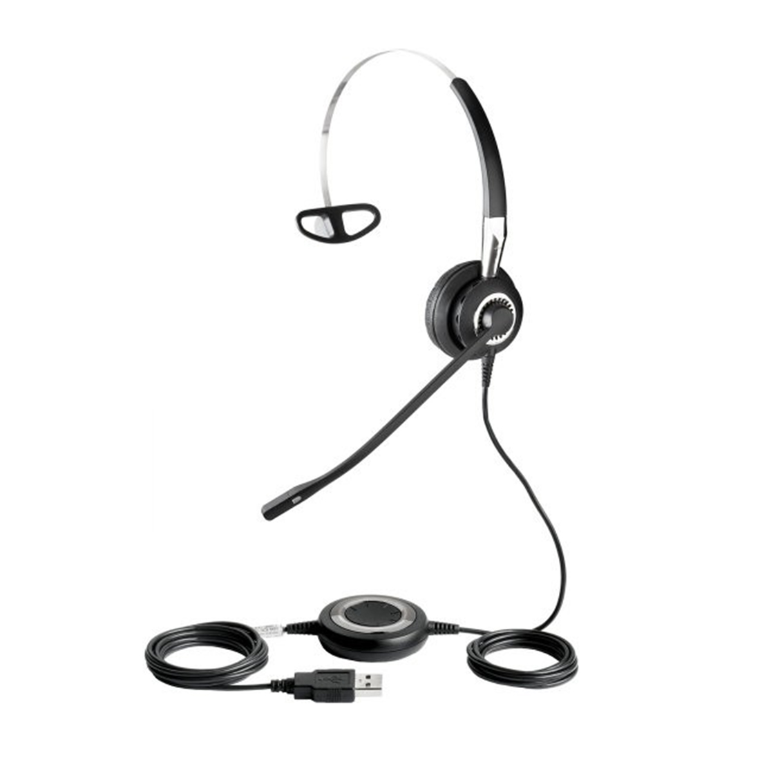 Гарнитура, Jabra, 2496-823-309, Jabra BIZ 2400 II Mono USB 3-1, Проводная, Односторонняя гарнитура, мягкий кожзаменитель, -10°C to + 50°C, накладные