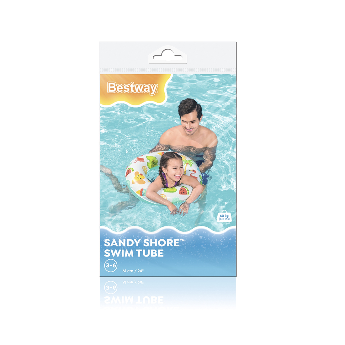 Круг для плавания Sandy Shore 61 см, BESTWAY, 36014