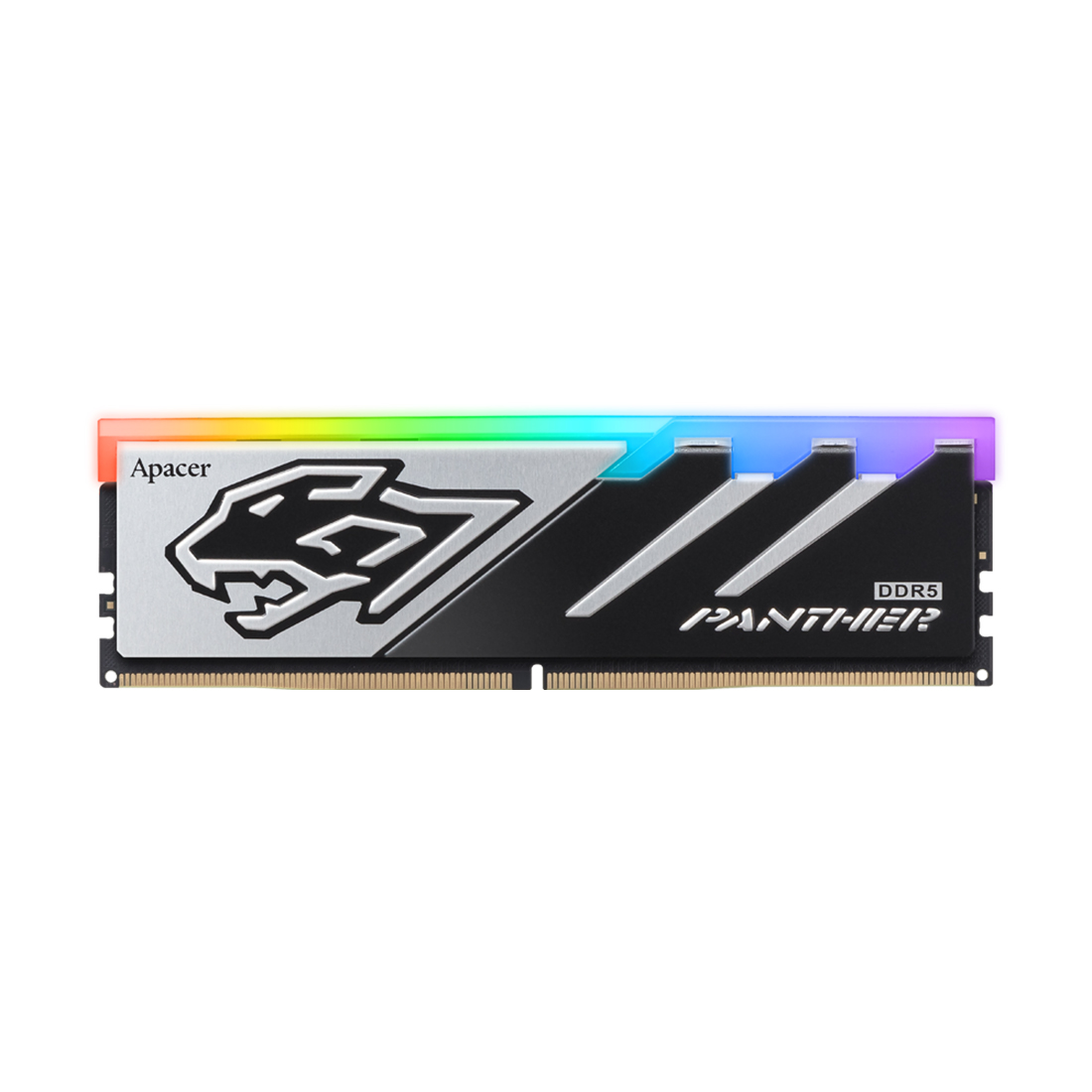Модуль памяти, Apacer, Panther RGB AH5U16G60C6229BAA-1, DDR5, 16GB, CL38, 1.35V, DIMM <PC5-48000/6000MHz>