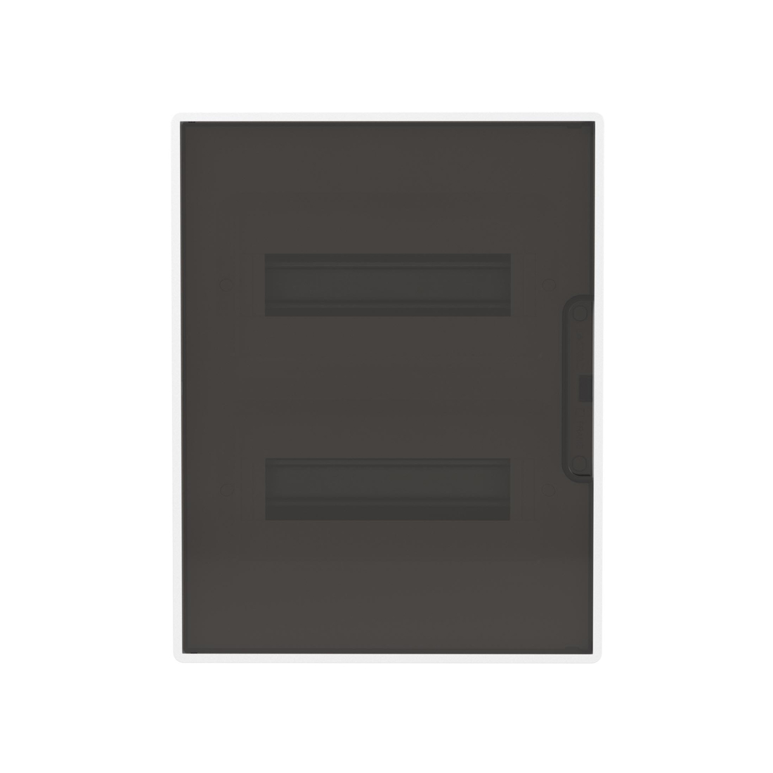 Щиток встраиваемый FRAME белый, DKC, F24B1WD, 24 модуля, с тонированной дверцей 4 PEN (2шт на 8 отв. и 2шт на 6 отв.)