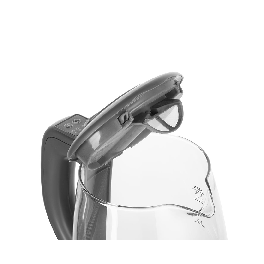 Чайник электрический, Redmond, SkyKettle RK-G214S, Темно-серый, Мощность 2200 Вт, Объем 1,7 л, Управление со смартфона, Регулировка температуры 40, 55, 70, 85, 100°C, Темно-серый