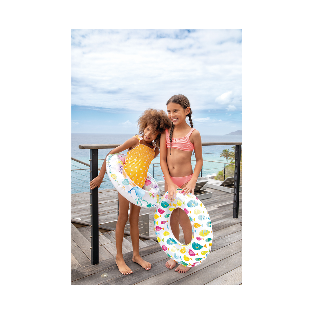 Круг для плавания Lively Print 61 см, INTEX